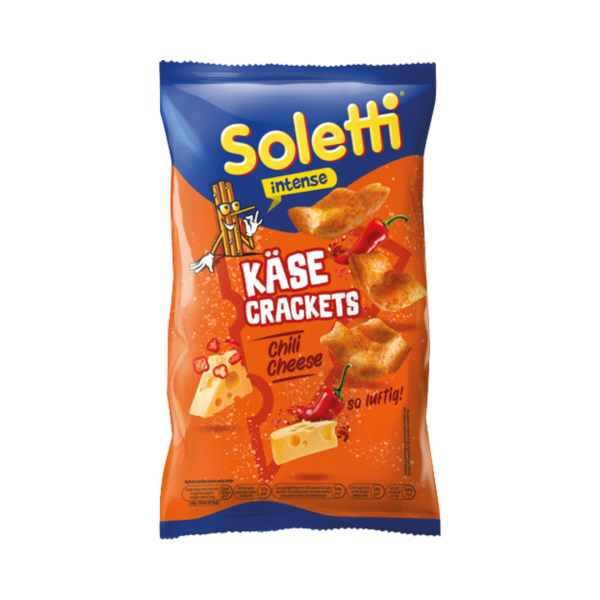 742280 Soletti intense Kaese Crackets Chili Cheese, 100g